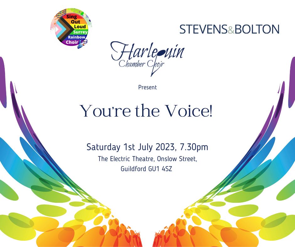 You're the Voice! with Harlequins and S&B Chamber Choir